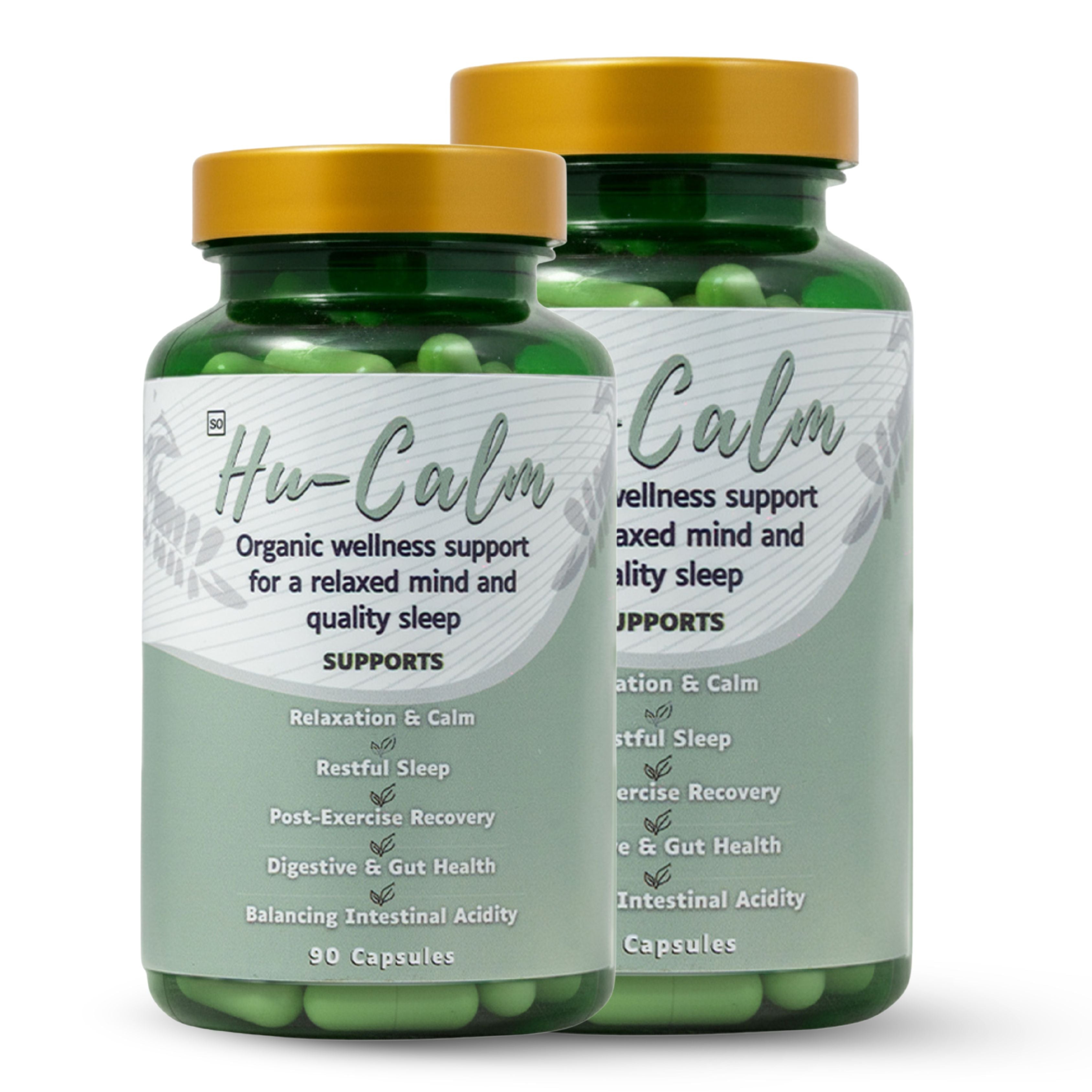 HuCalm Combo | Daily Gut & Mind Support (Restful Sleep, Happy Mood)