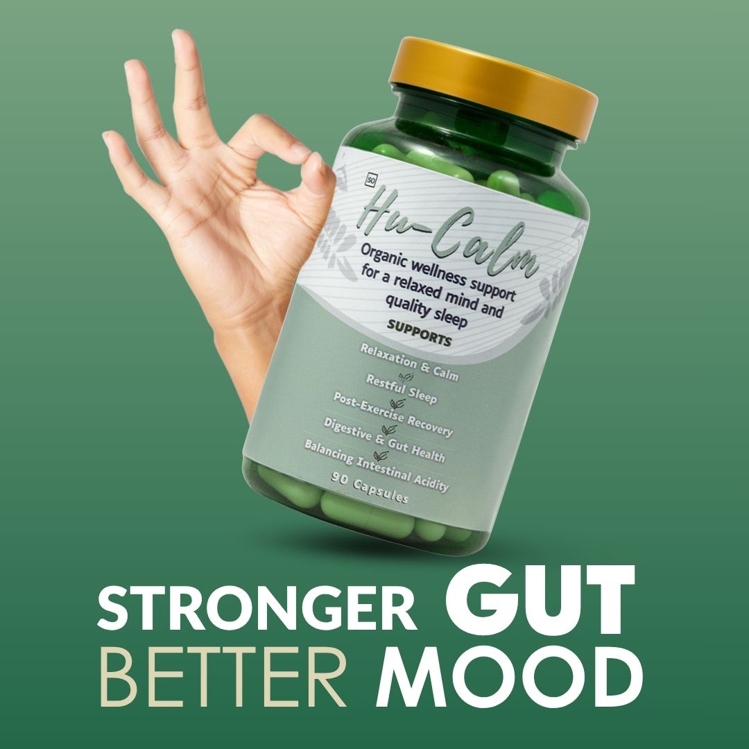 HuCalm Combo | Daily Gut & Mind Support (Restful Sleep, Happy Mood)