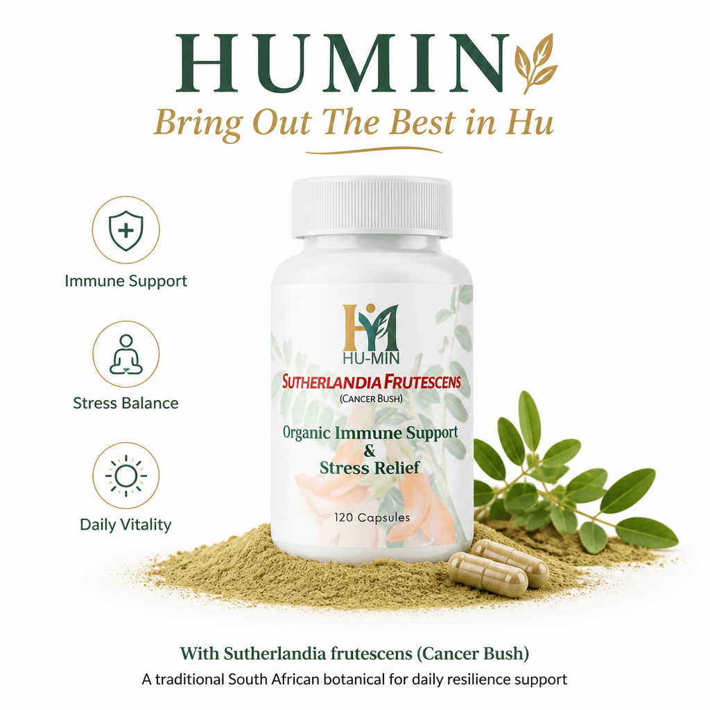 HuMin Speciality | Pure Sutherlandia (500mg Capsules) - Camelus - Powered by Sutherlandia (Cancer Bush)
